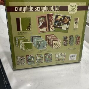 Complete Scrapbook Kit with Green and Red Accents